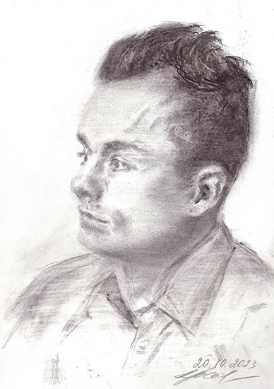 Мужской портрет #3Карандаш. 2024